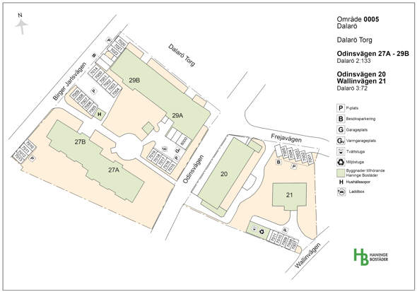Områdeskarta Dalarö Torg