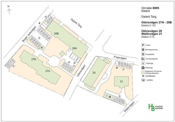 Områdeskarta Dalarö torg