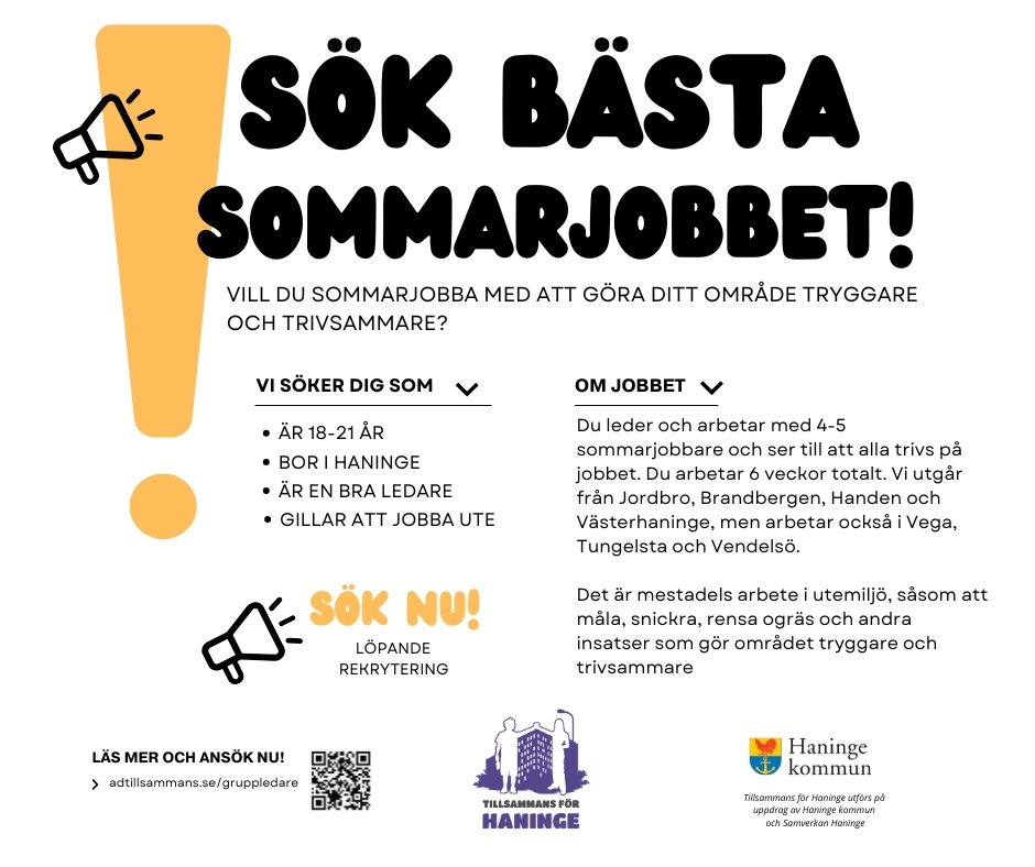 Sök sommarjobb 2025