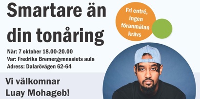 Del av plansch på inbjudan till föräldrar med tonåringar